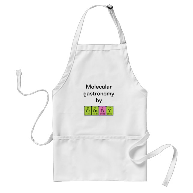 Crosby periodic table name apron (Front)