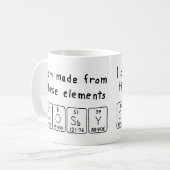 Crosby periodic table name mug (Front Left)