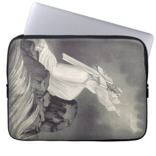 Cross and Crown Christian symbol  Laptop Sleeve