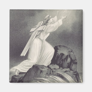 Cross and Crown Christian symbol Magnet