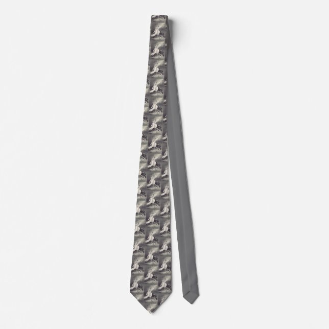 Cross and Crown Christian symbol  Tie (Front)