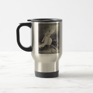 Cross and Crown Christian symbol Travel Mug