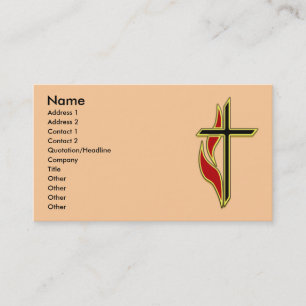 CROSS AND FLAME BUSINESS CARDS