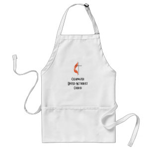 Cross and flame, ClearwaterUnited MethodistChurch Standard Apron