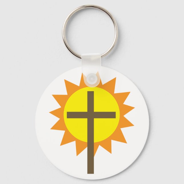 Cross And Sunshine Key Ring (Front)