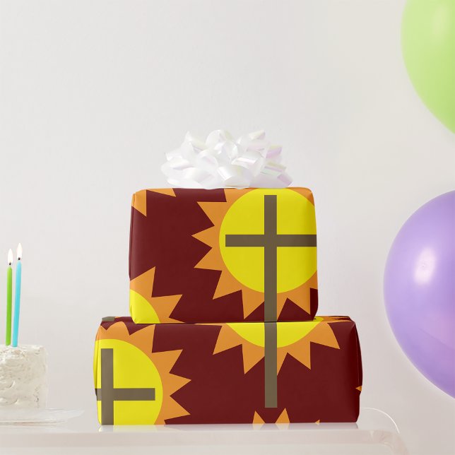 Cross And Sunshine Wrapping Paper (Creator Uploaded)