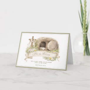 Cross and Tomb   Resurrection Day Card