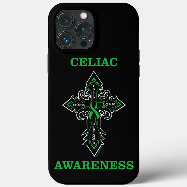 Cross/Awareness...Celiac  Case-Mate iPhone Case (Back)