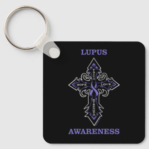 Cross/Awareness...Lupus Key Ring