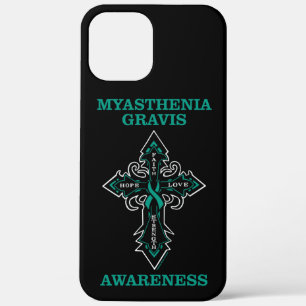 Cross/Awareness...Myasthenia Gravis  iPhone 12 Pro Max Case