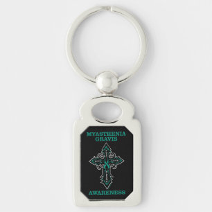 Cross/Awareness...Myasthenia Gravis Key Ring