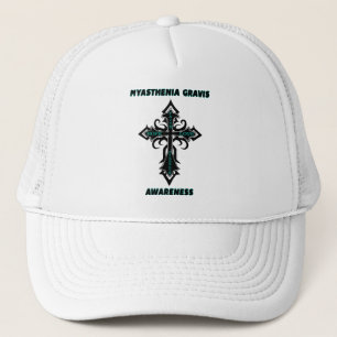 Cross/Awareness...Myasthenia Gravis Trucker Hat
