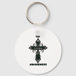 Cross/Awareness...TBI Key Ring