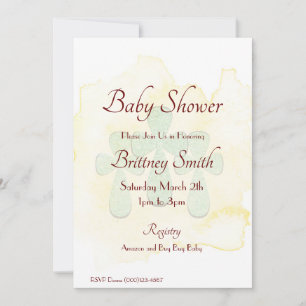 Cross Baby Shower Invitation