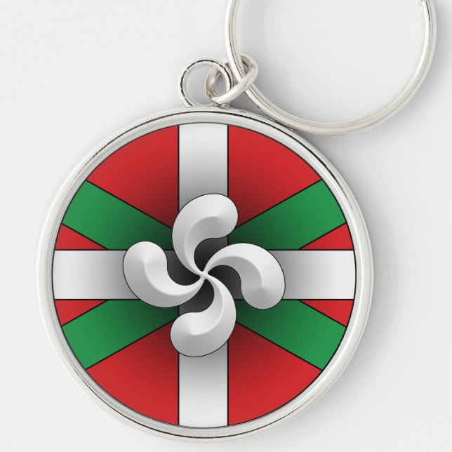 Cross Basque Key Ring (Front)