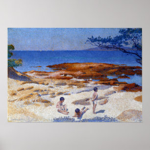 Cross - Beach At Cabasson Poster