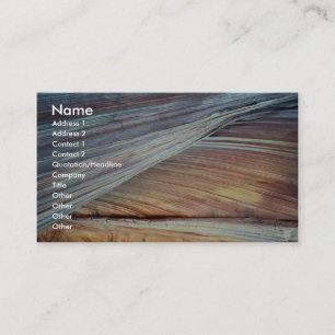 Cross-bedded Navajo sandstone, Arizona, U.S.A. Business Card