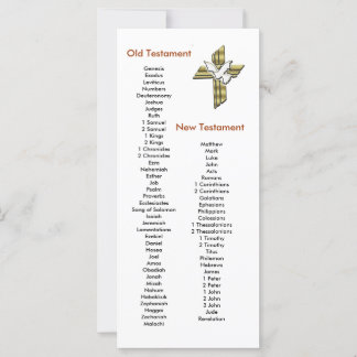 Cross Bible Book mark Bookmark Books of the Bible