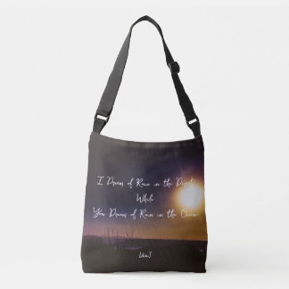 Cross Body Bag "Rain In the Desert"