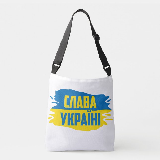  Cross Body Bag Slava Ukraini, Glory to Ukraine  (Front)