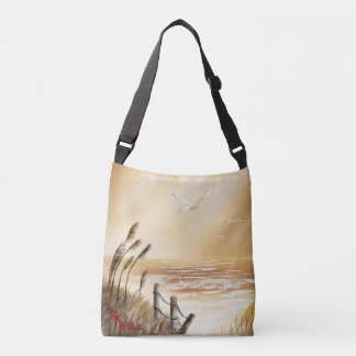 Cross-Body Bag with Seascape