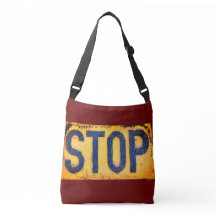 Cross Body Tote Bag  STOP Sign