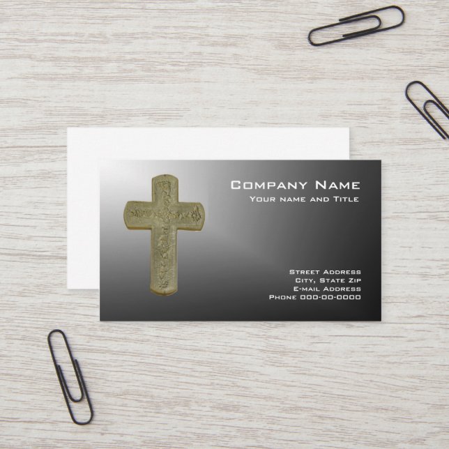 Cross Business Card (Front/Back In Situ)