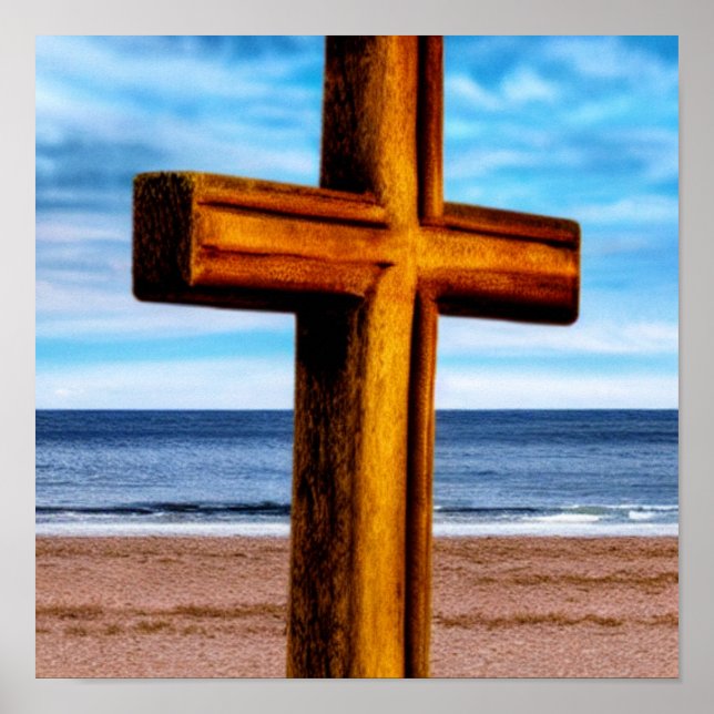 Cross by the Waves Poster (Front)