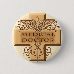 Cross Caduceus Doctor  pin