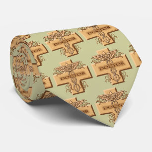 Cross Caduceus Doctor  tie