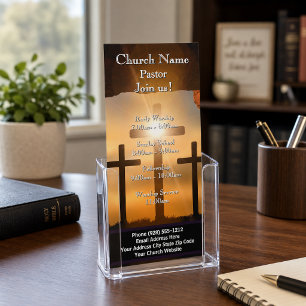 Cross Calvary Easter Rack Card, Join Us Services Card