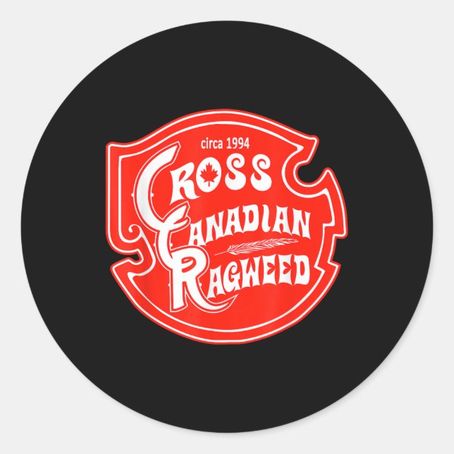 Cross Canadian Ragweed  Classic Round Sticker (Front)