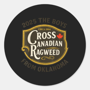 Cross Canadian Ragweed The Boys From Oklahoma Conc Classic Round Sticker