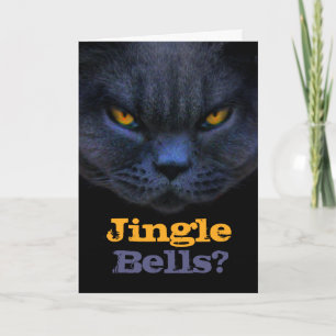 Cross Cat says Jingle Bells? Holiday Card