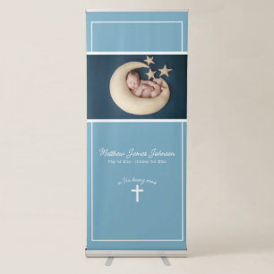 Cross Christian Baby Memorial Funeral Banner