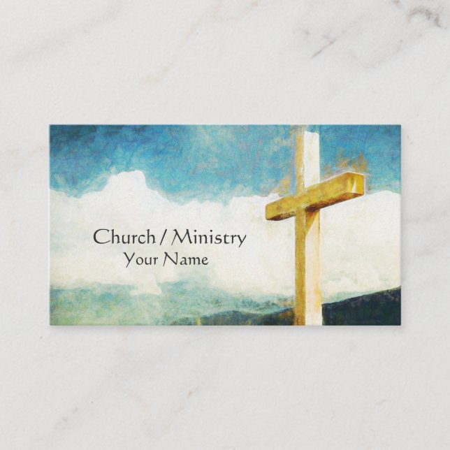 Cross Christian Business Card (Front)
