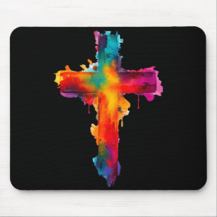 Cross Christian Religious Believe Blessed Faith Gr Mouse Mat