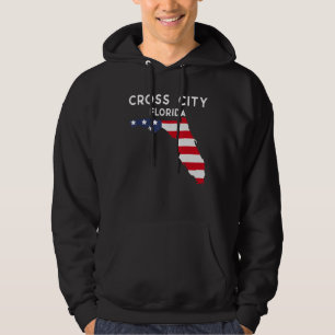 Cross City Florida USA State America Travel Florid Hoodie