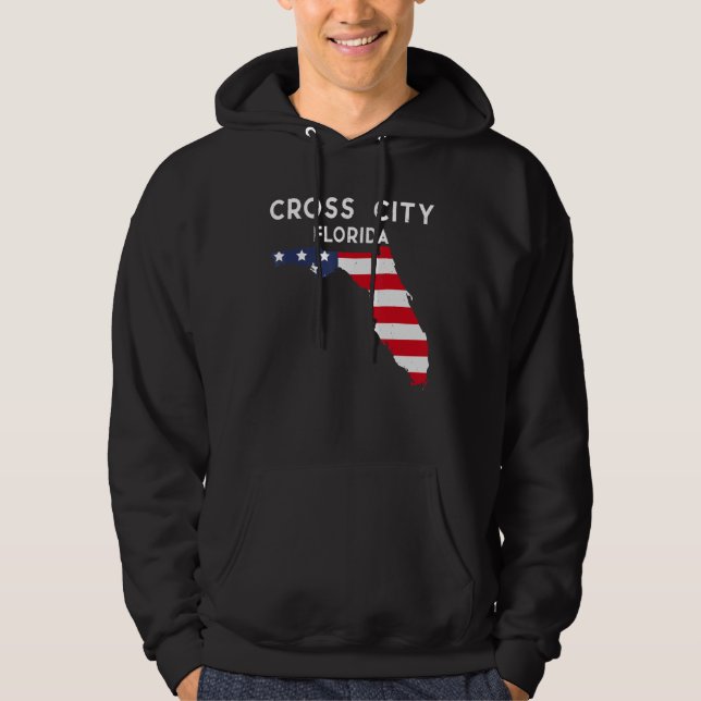 Cross City Florida USA State America Travel Florid Hoodie (Front)