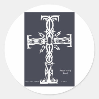Cross Classic Round Sticker