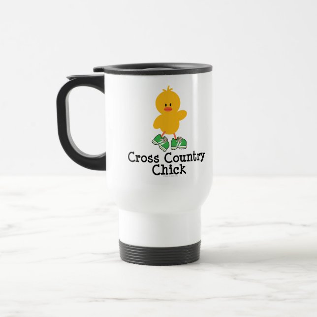 Cross Country Chick Travel Mug (Left)
