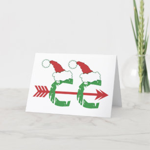 Cross Country Christmas © Running Symbol Card