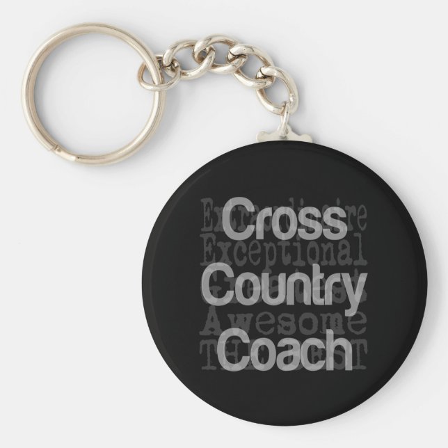 Cross Country Coach Extraordinaire Key Ring (Front)