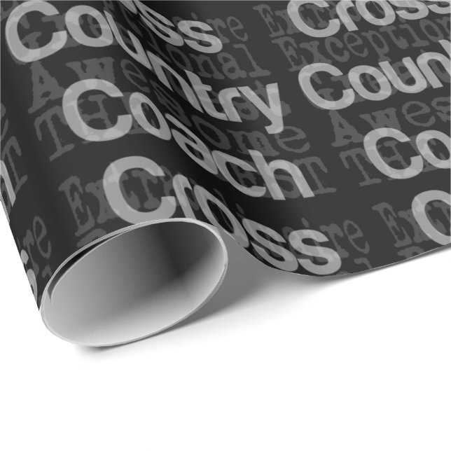 Cross Country Coach Extraordinaire Wrapping Paper (Roll Corner)