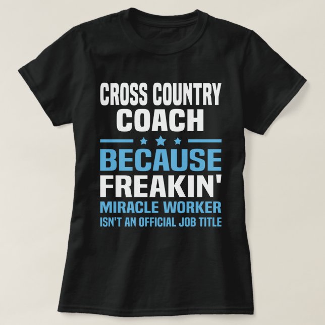 Cross Country Coach T-Shirt (Design Front)