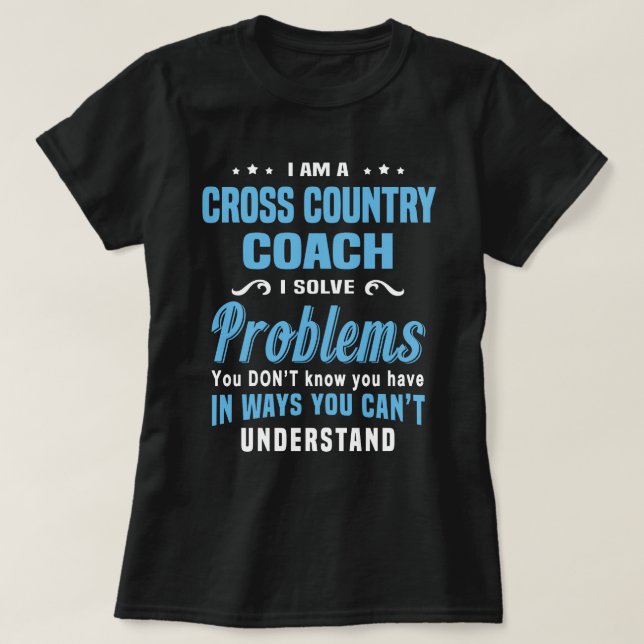 Cross Country Coach T-Shirt (Design Front)