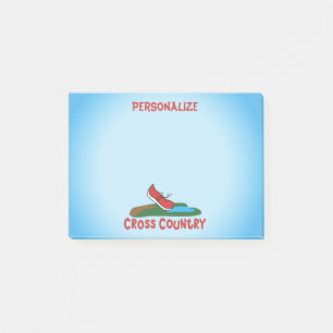 Cross Country Cute Running Shoe © Personalise Post-it Notes