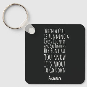 Cross Country Gifts For Her Teen Girls Women XC Key Ring