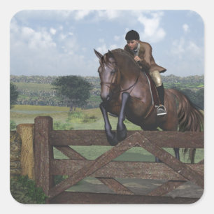 Cross Country - Jumping Horse Sticker