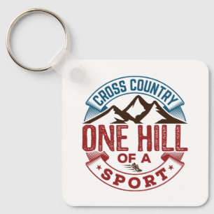 Cross Country One Hill of a Sport Key Ring